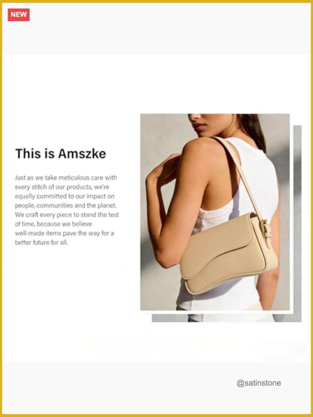 Y2K Hobo Shoulder Bag PU Leather Crossbody Purse with Adjustable Straps - Picture 6 of 6